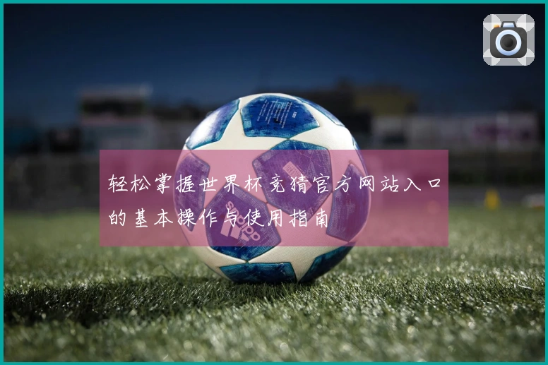 轻松掌握世界杯竞猜官方网站入口的基本操作与使用指南